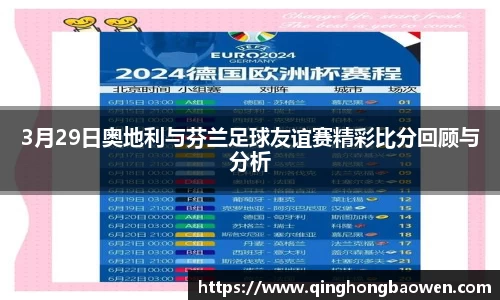 3月29日奥地利与芬兰足球友谊赛精彩比分回顾与分析